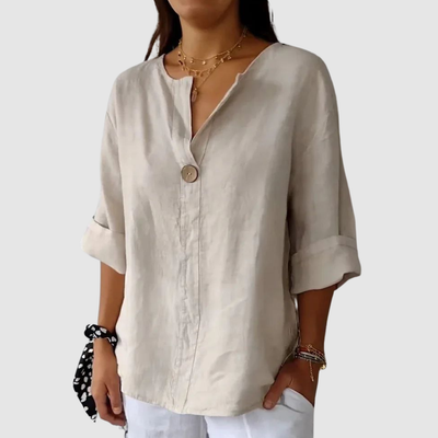 CASUAL V-NECK BLOUSE