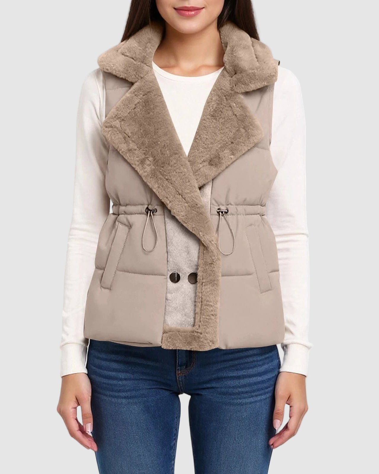 Fleece Puffer Vest