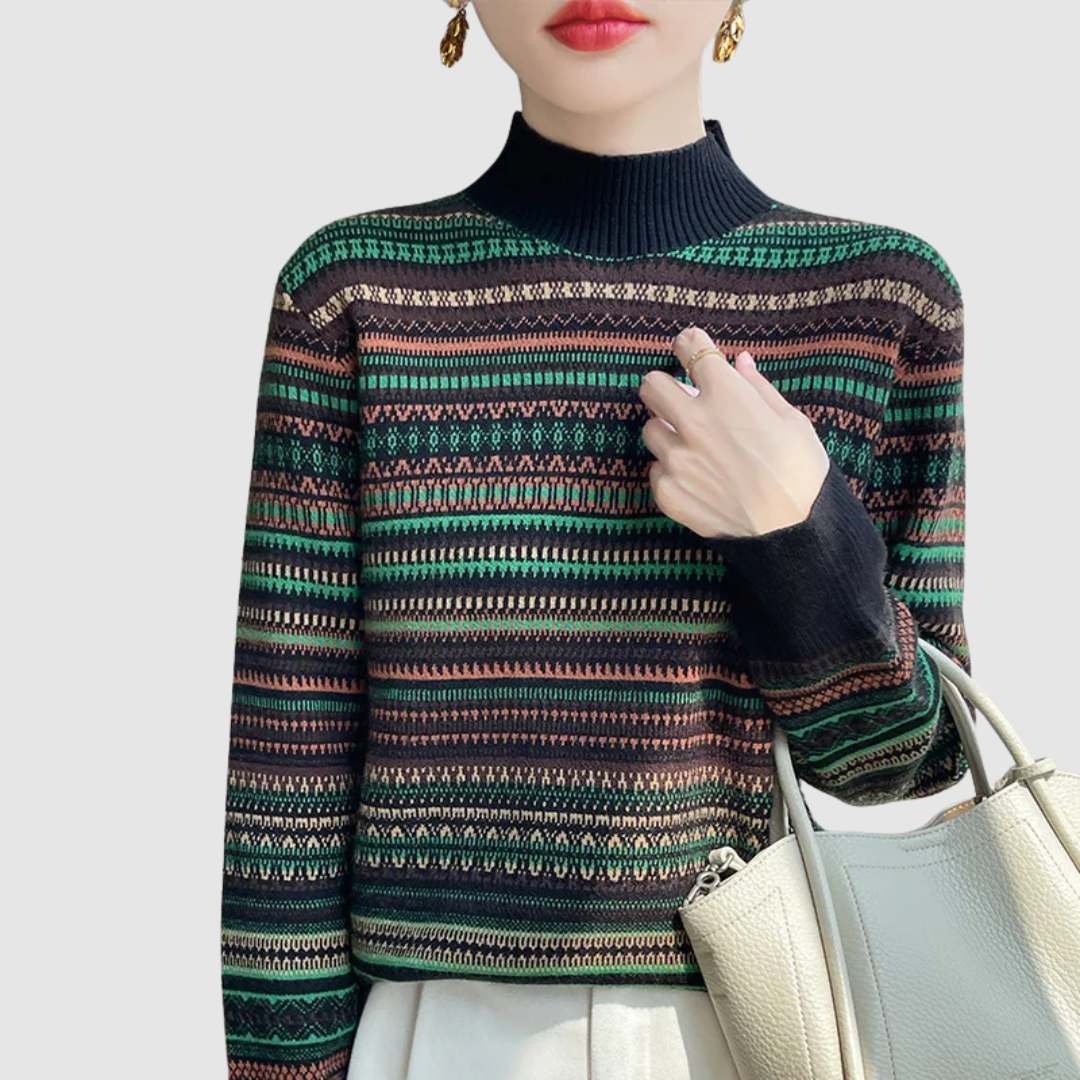 Elysia Wool Stripes Sweater