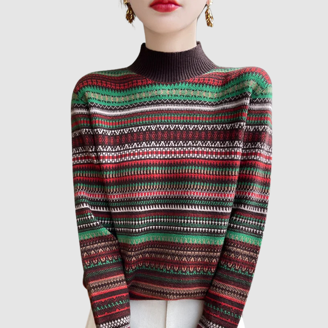 Elysia Wool Stripes Sweater