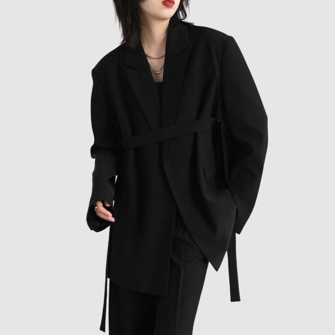 BELTED BLAZER