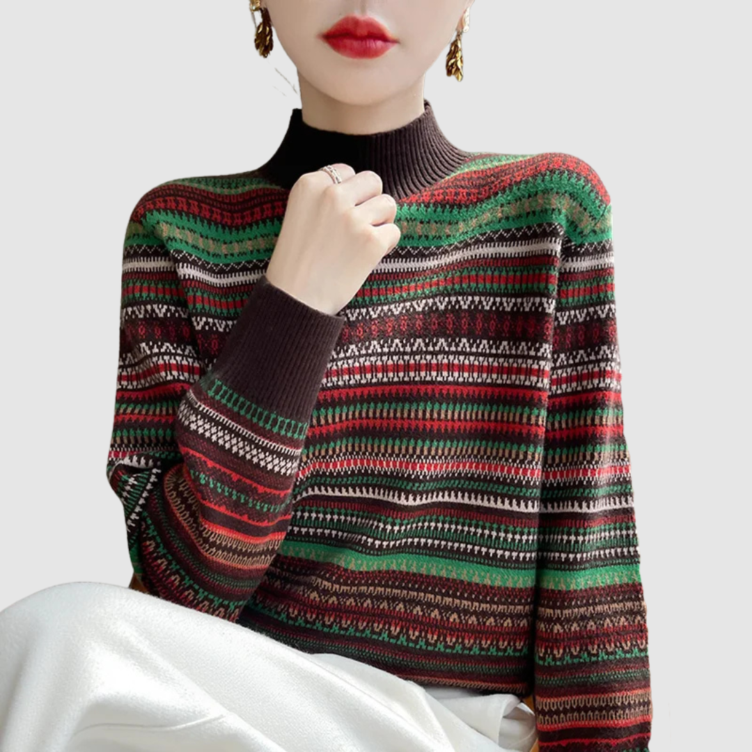Elysia Wool Stripes Sweater