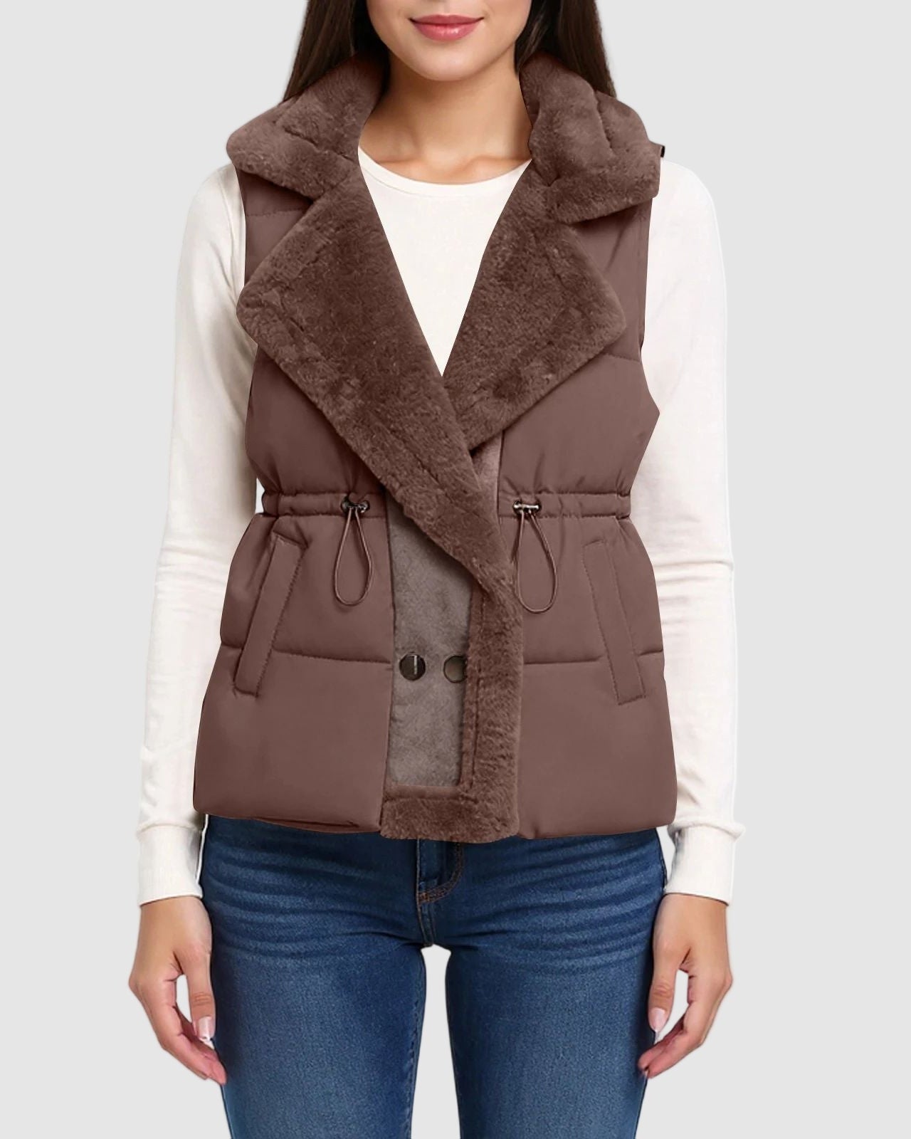 Fleece Puffer Vest