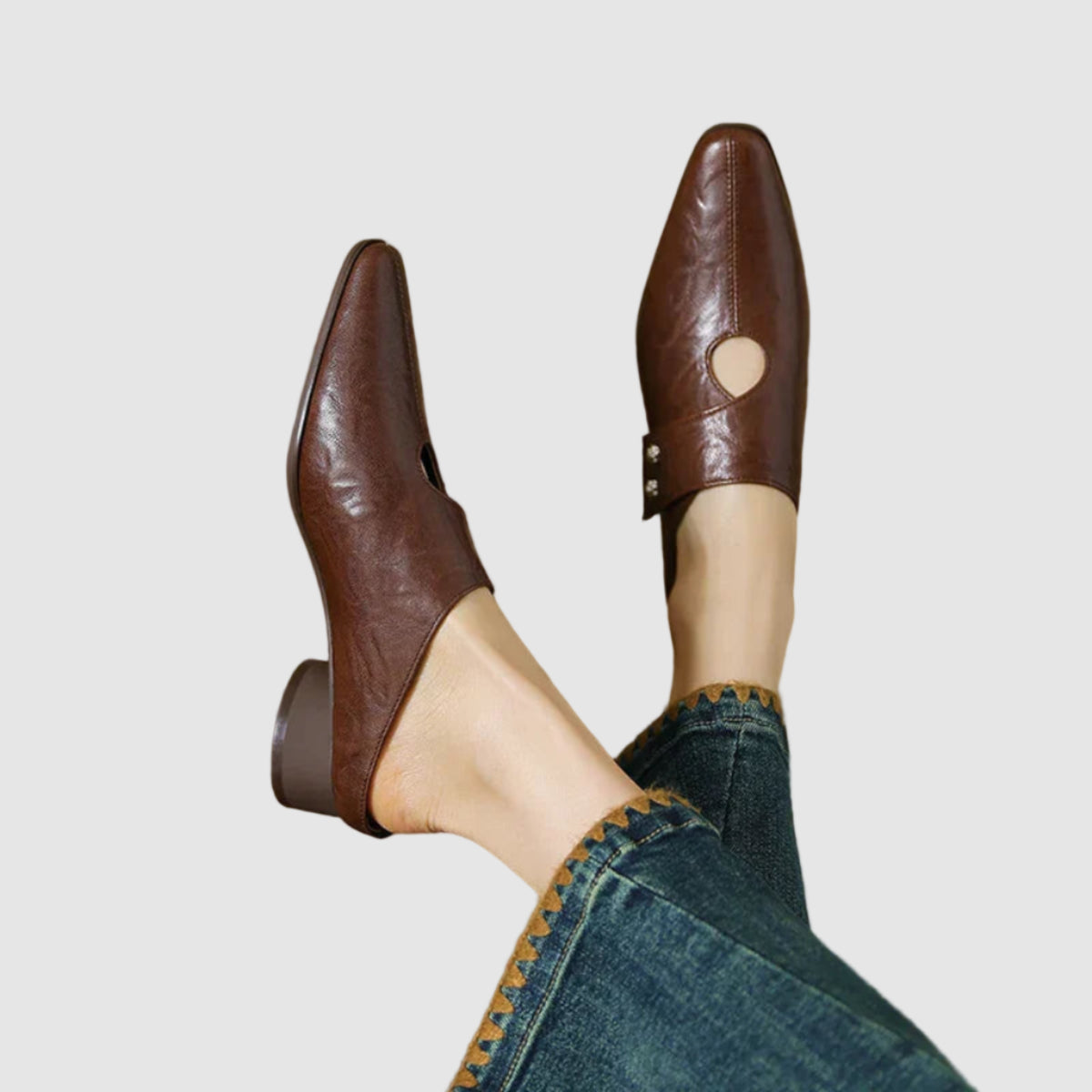 Genuine Leather Mules