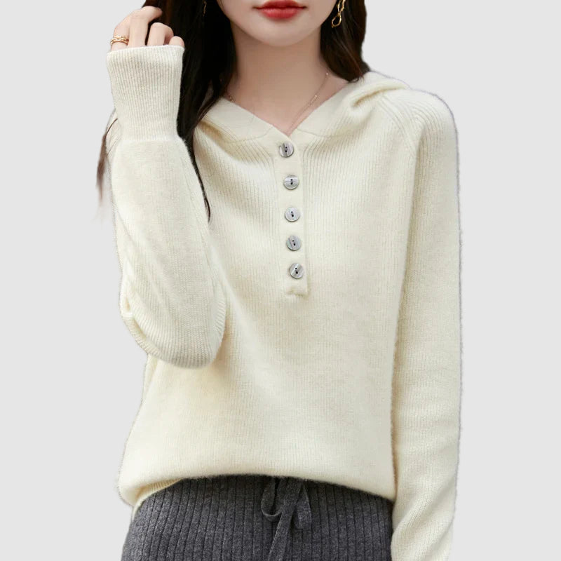 Lucia Buttoned Cashmere