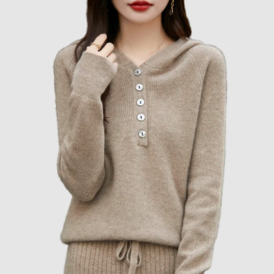 Lucia Buttoned Cashmere